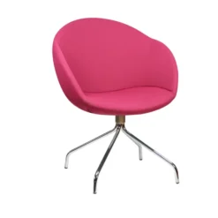 Fauteuil sur piétement araignée Evy - tissu - unicolore