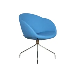 Fauteuil sur piétement araignée Evy - textile enduit texturé - unicolore