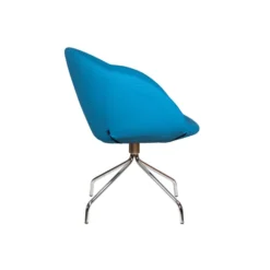 Fauteuil sur piétement araignée Evy - textile enduit texturé - unicolore