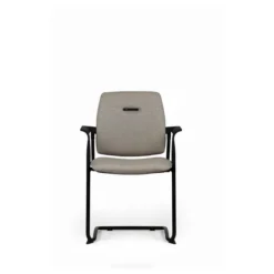 Fauteuil visiteur luge Artech - tissu - piétement noir