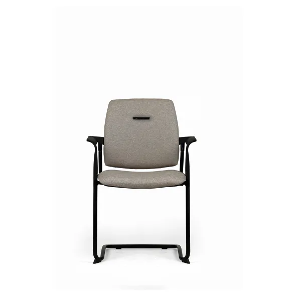 Fauteuil visiteur luge Artech - tissu - piétement noir