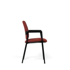 Fauteuil visiteur 4 pieds Artech - tissu - piétement noir