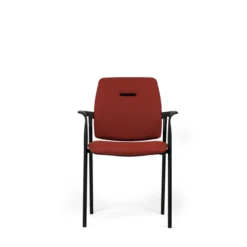 Fauteuil visiteur 4 pieds Artech - tissu - piétement noir