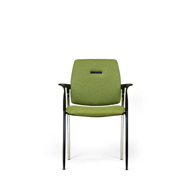 Fauteuil visiteur 4 pieds Artech - tissu - piétement chrome