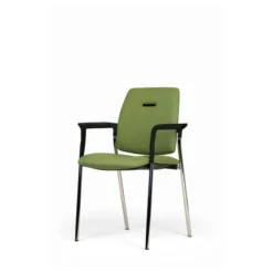 Fauteuil visiteur 4 pieds Artech - tissu - piétement chrome