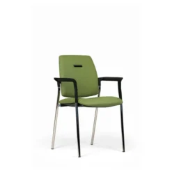 Fauteuil visiteur 4 pieds Artech - tissu - piétement chrome