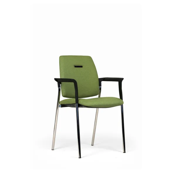 Fauteuil visiteur 4 pieds Artech - tissu - piétement chrome