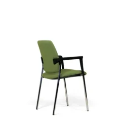 Fauteuil visiteur 4 pieds Artech - tissu - piétement chrome