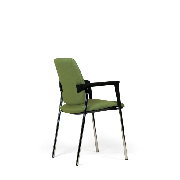 Fauteuil visiteur 4 pieds Artech - tissu - piétement chrome