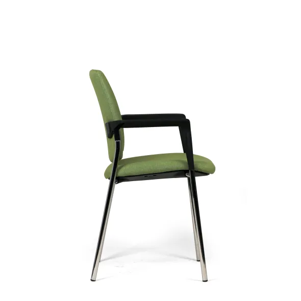 Fauteuil visiteur 4 pieds Artech - tissu - piétement chrome