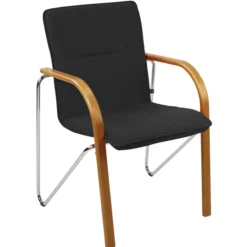 Fauteuil visiteur 4 pieds Nova - tissu