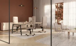 Fauteuil visiteur 4 pieds Nova - tissu