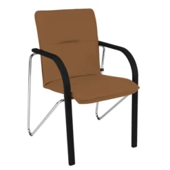 Fauteuil visiteur 4 pieds Nova - cuir