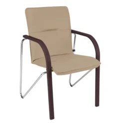 Fauteuil visiteur 4 pieds Nova - cuir