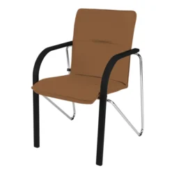 Fauteuil visiteur 4 pieds Nova - cuir