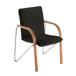Fauteuil visiteur 4 pieds Nova - cuir