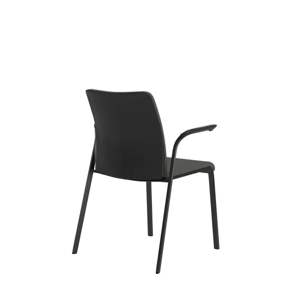Fauteuil visiteur 4 pieds Reply - tissu - avec accotoirs fixes