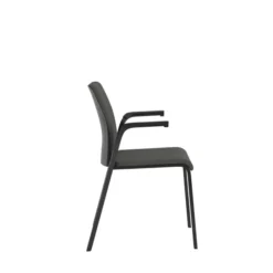 Fauteuil visiteur 4 pieds Reply - tissu - avec accotoirs fixes