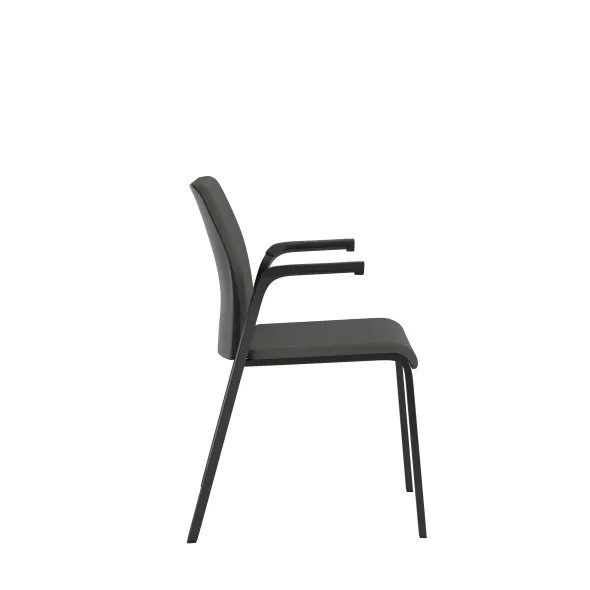 Fauteuil visiteur 4 pieds Reply - tissu - avec accotoirs fixes