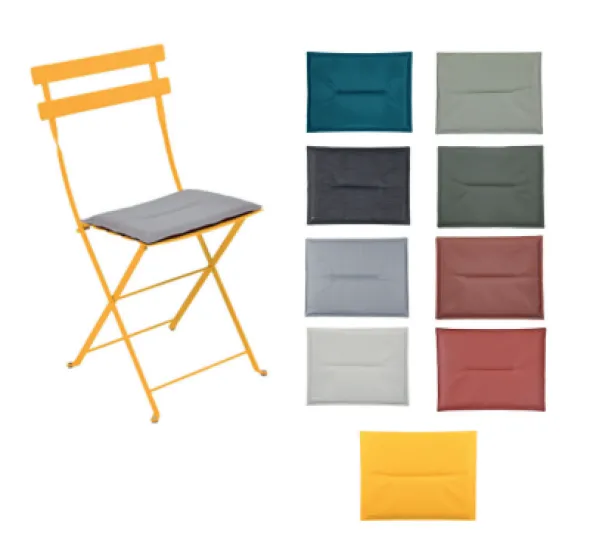 Galette de chaise pliante - usage extérieur - lot de 10