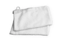 Gant de toilette éponge 100 % coton blanc - 15 x 21 cm - 360 g/m2 - lot de 20