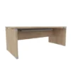 Goulotte d'électrification horizontale Léandre Manager pour bureau mélaminé pieds cadre ou panneaux - pvc alu -