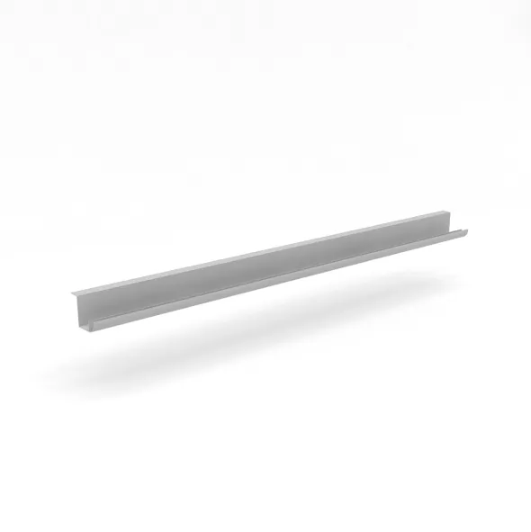 Goulotte d'électrification horizontale Léandre Manager pour bureau mélaminé pieds cadre ou panneaux - pvc alu -