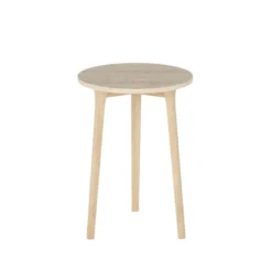 Gueridon Cedric - Ø 47 x h. 67 cm - plateau stratifié hydrofuge - 3 pieds frêne