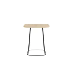 Guéridon carré Modul@ - l. 45 x h. 50 x pr. 45 cm - piétement noir