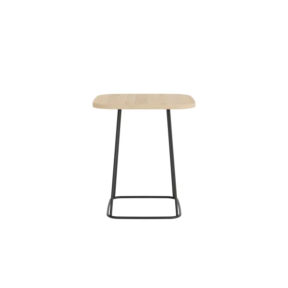 Guéridon carré Modul@ - l. 45 x h. 50 x pr. 45 cm - piétement noir