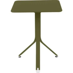 Guéridon carré Rest'o - aluminium - plateau basculant - 57 x 57 cm