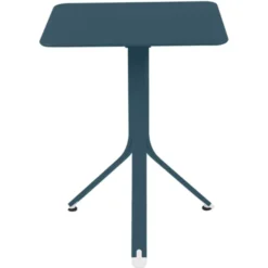 Guéridon carré Rest'o - aluminium - plateau basculant - 57 x 57 cm