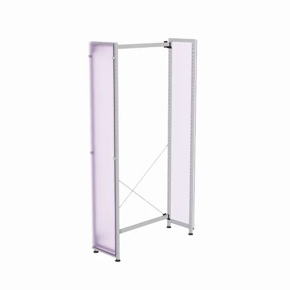 Habillage PMMA Korytem - h. 82 cm - pour échelle simple face - livré avec kit de fixation