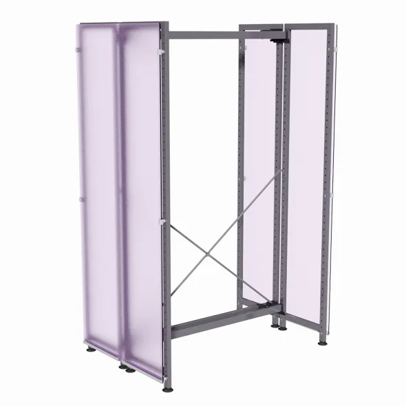 Habillage PMMA Korytem - h. 82 cm - pour échelle double face - livré avec kit de fixation