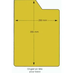 Intercalaires pour bac à BD Nova - lot de 10