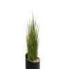 Jardinière métallique pieds bois Vague Ø 32 x h. 155 cm - avec herbes