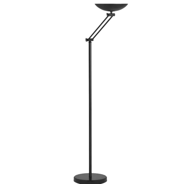 Lampadaire de bureau LED Dely - fût articulé - noir