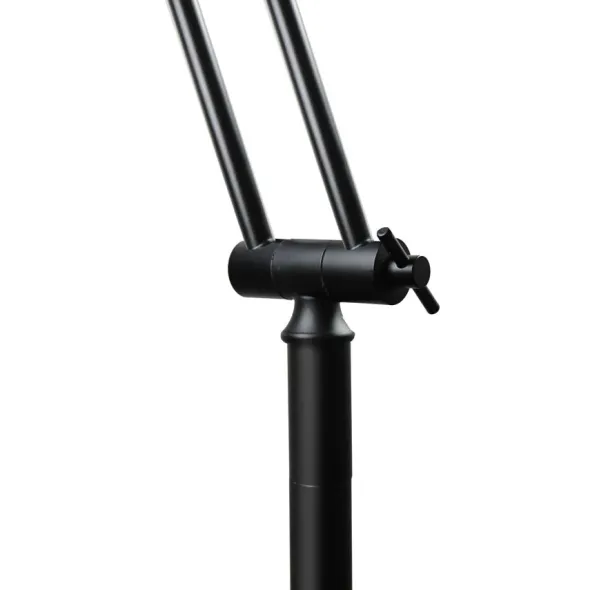 Lampadaire de bureau LED Dely - fût articulé - noir