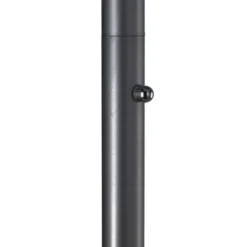 Lampadaire de bureau LED Dely - fût droit fixe - noir