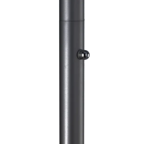 Lampadaire de bureau LED Dely - fût droit fixe - noir