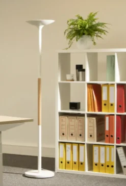 Lampadaire de bureau LED Pryska - blanc