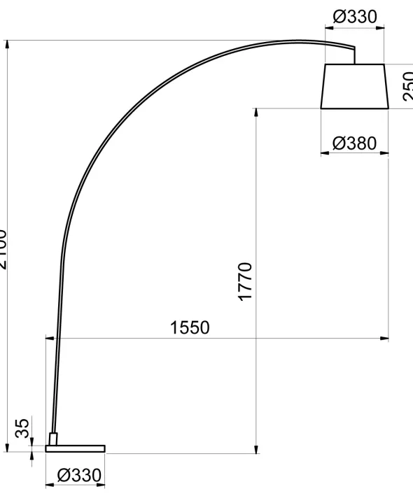 Lampadaire LED Arc LLS