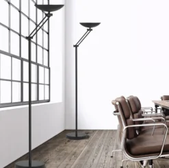 Lampadaire LED First Led articulé - noir