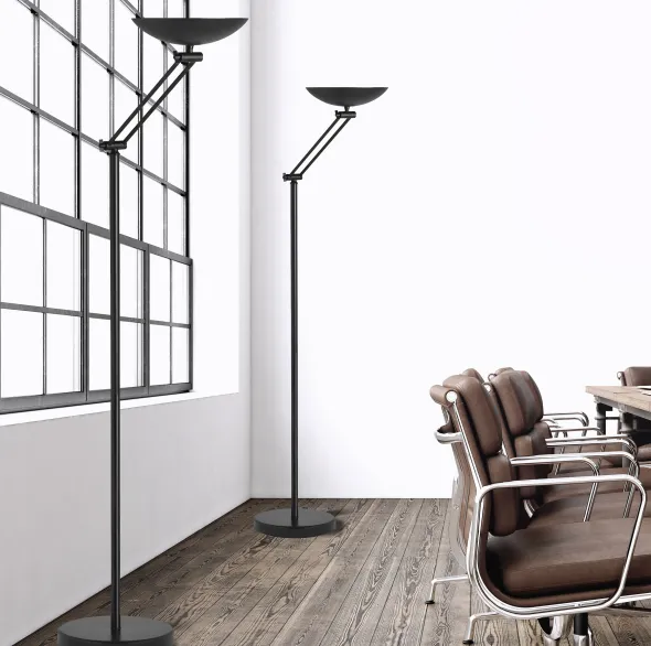 Lampadaire LED First Led articulé - noir