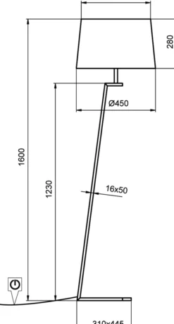 Lampadaire LED Memphis