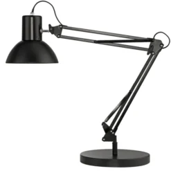 Lampe de bureau de type architecte LED Success 66 - sur socle ou pince - noir - 11 W