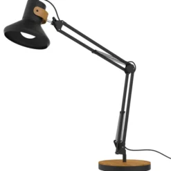 Lampe de bureau LED Baya Bamboo noir