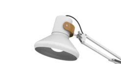 Lampe de bureau LED Baya Bamboo blanc