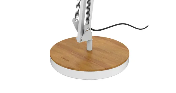 Lampe de bureau LED Baya Bamboo blanc
