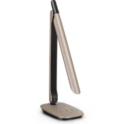 Lampe de bureau LED Eureka - coloris or/noir